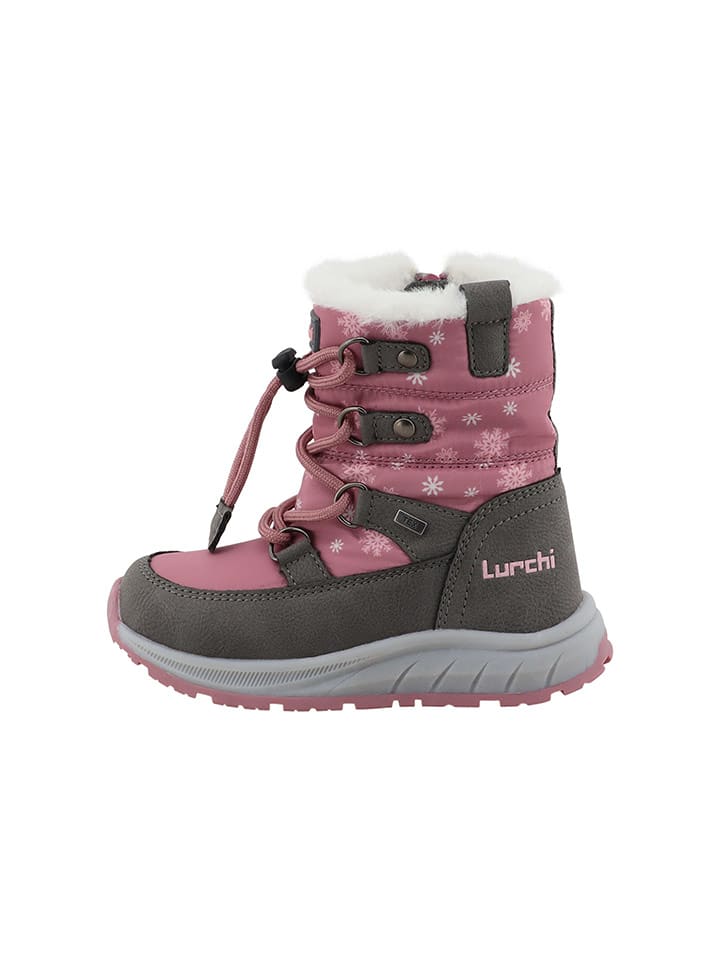 Lurchi Kozaki zimowe "Aria" w kolorze szaro-jasnoróżowym rozmiar: 26