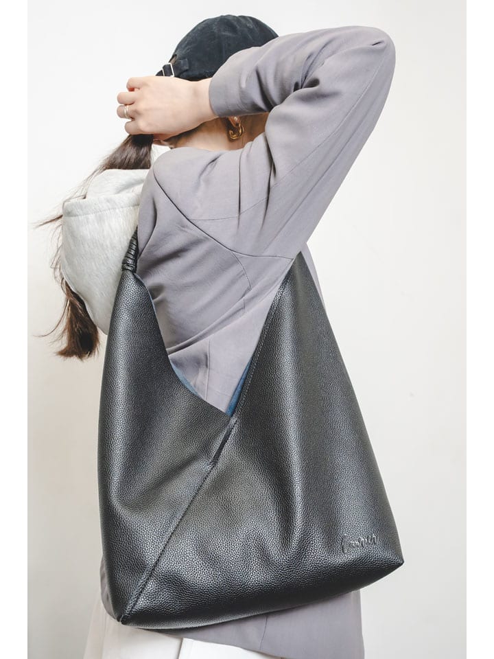 Christian Laurier Skórzana torebka "Celia" w kolorze czarnym - 32 x 20 x 10 cm rozmiar: onesize