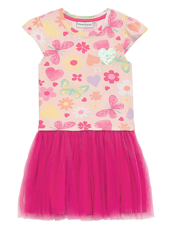 Danamade Sukienka "Diasmina" w kolorze jasnoróżowo-różowym rozmiar: 116