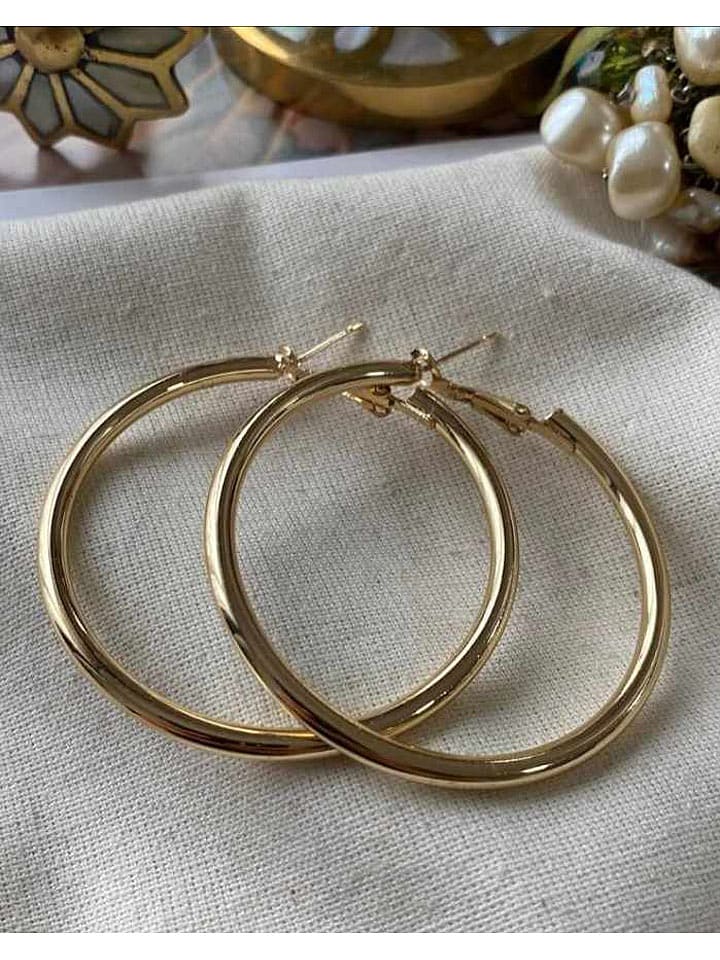 Luseera Pozłacane kolczyki-kreole rozmiar: onesize