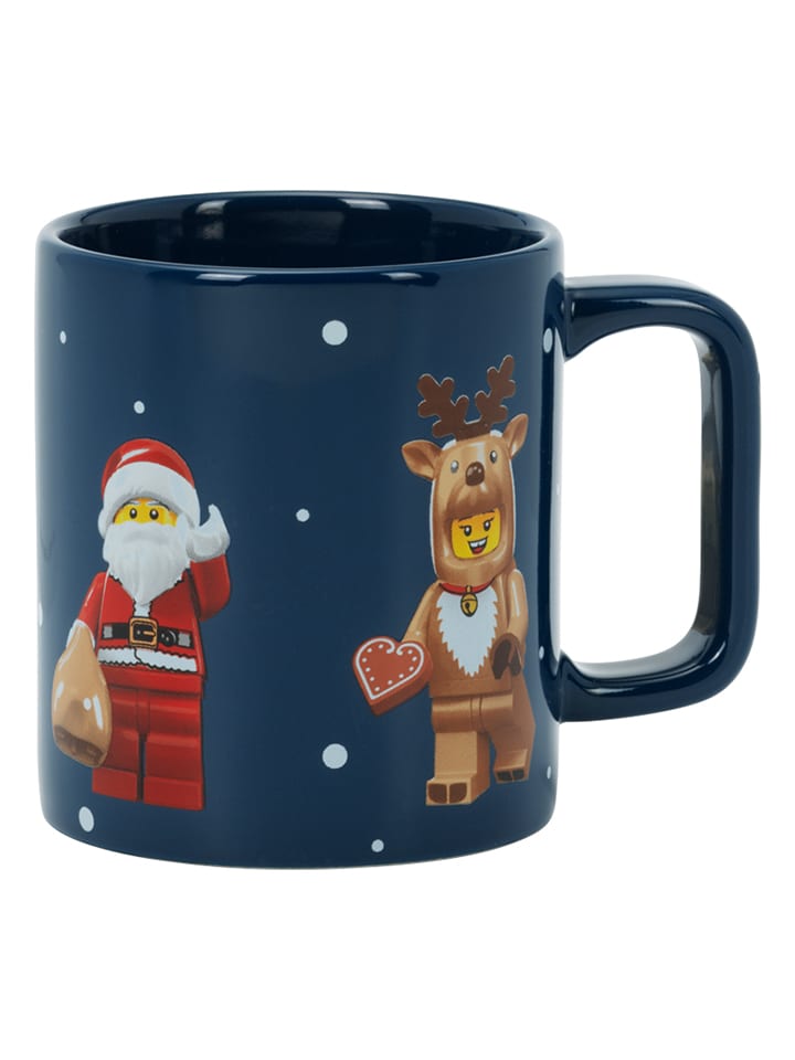 LEGO Kubek "Christmas Minifigures" w kolorze granatowym - 300 ml rozmiar: onesize