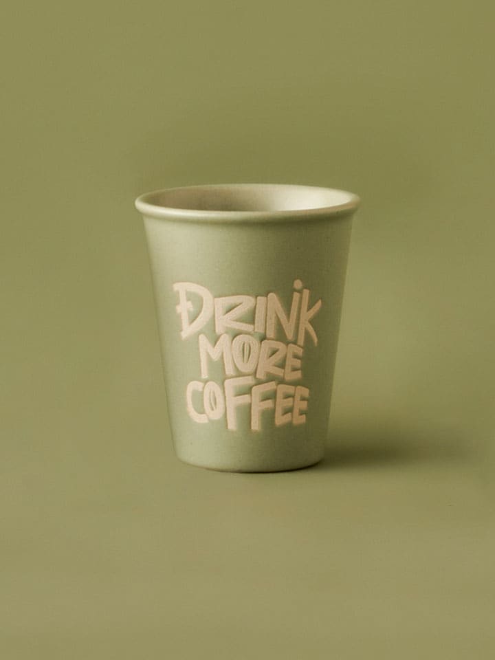BELLA MAISON Kubek "Drink Espresso" w kolorze zielonym do kawy - 100 ml rozmiar: onesize