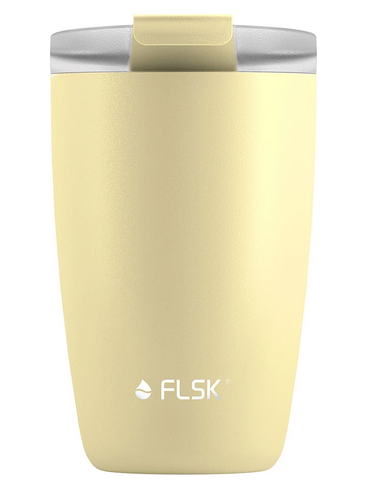 FLSK Kubek w kolorze żółtym do kawy - 350 ml rozmiar: onesize