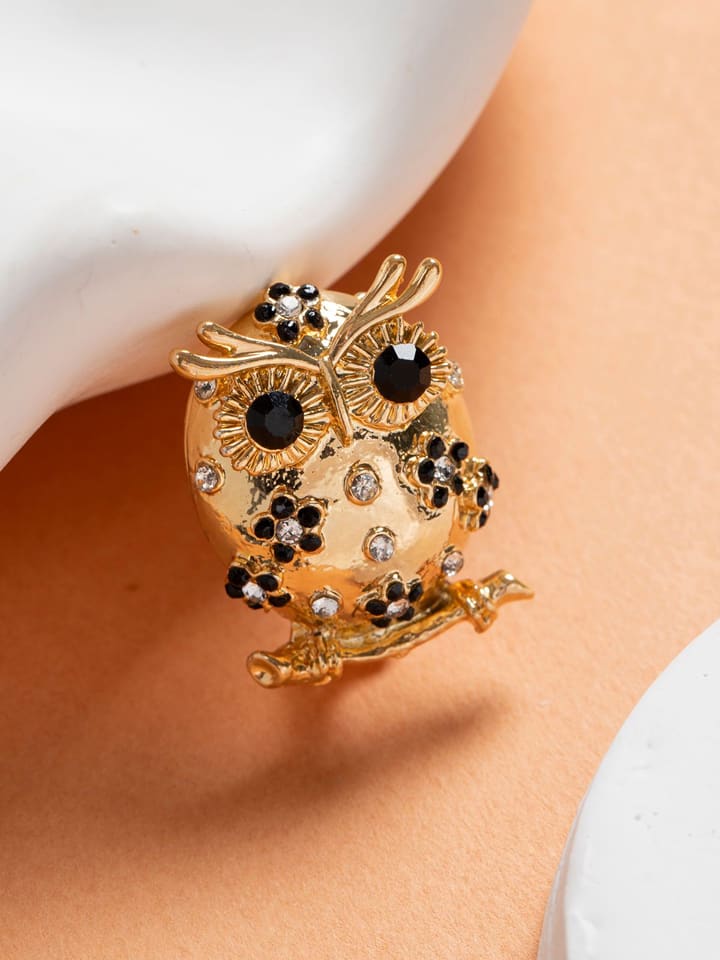 Lodie Silver Broszka w kolorze złoto-czarnym rozmiar: onesize