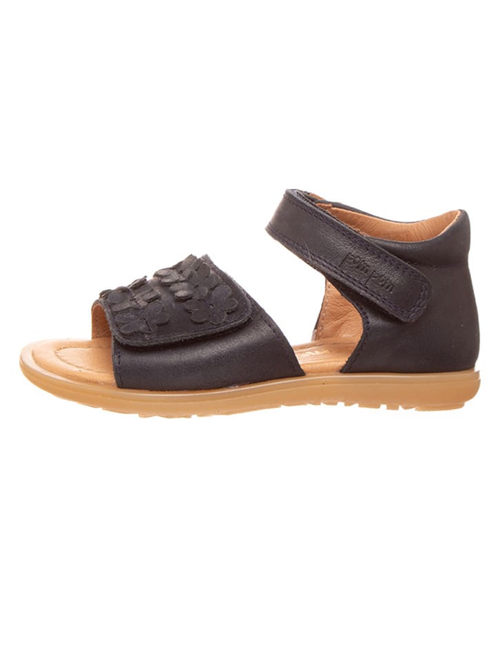 POM POM Skórzane sandały w kolorze granatowym rozmiar: 25