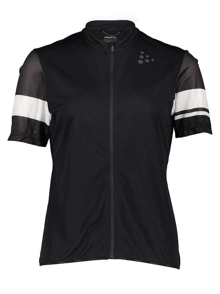 Craft Koszulka kolarska "Core Endur" w kolorze czarno-białym rozmiar: S