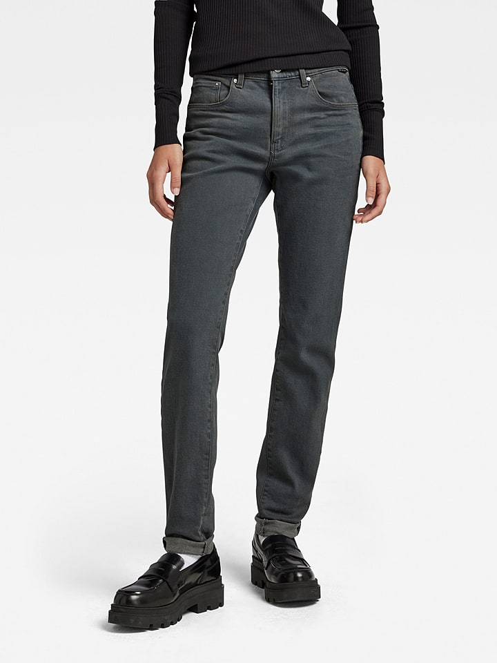 G-Star Dżinsy - Skinny fit - w kolorze antracytowym rozmiar: W25/L30