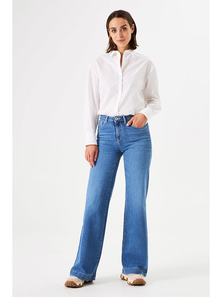 Garcia Dżinsy - Flare fit - w kolorze niebieskim rozmiar: W27