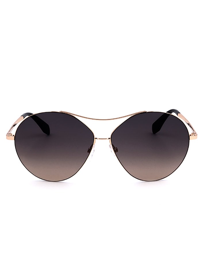 adidas Damskie okulary przeciwsłoneczne w kolorze złoto-brązowym rozmiar: 59