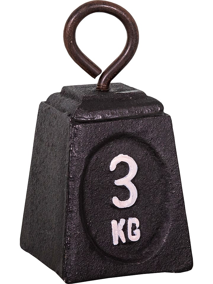Anticline Dekoracyjna figurka "3kg" w kolorze czarnym - 8 x 15 x 8 cm rozmiar: onesize