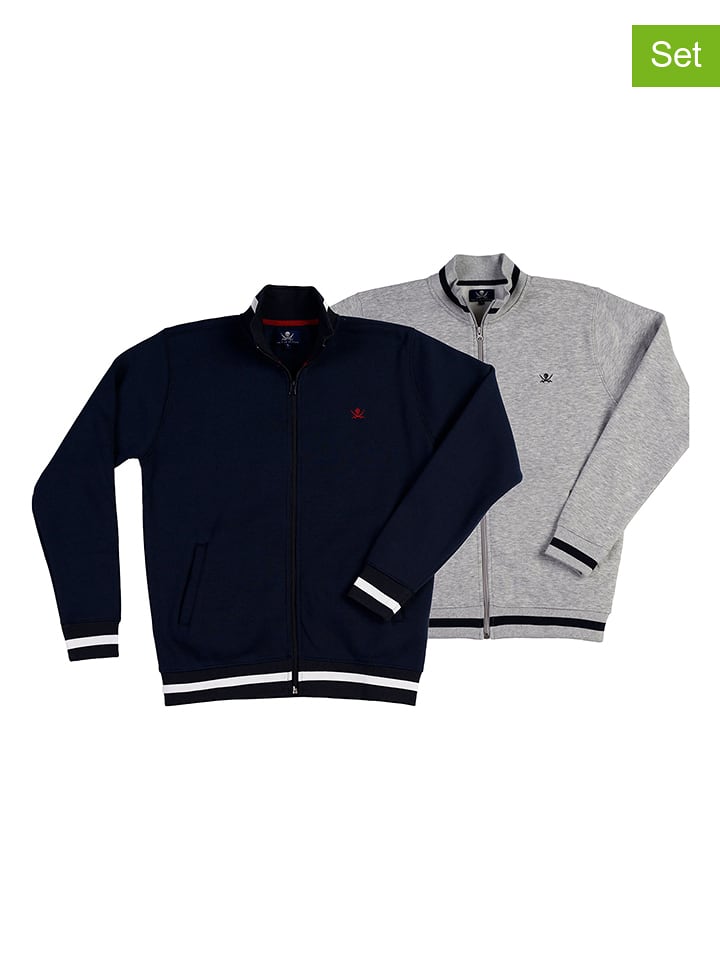 The Time of Bocha Bluzy ( 2 szt.) w kolorze szarym i granatowym rozmiar: L