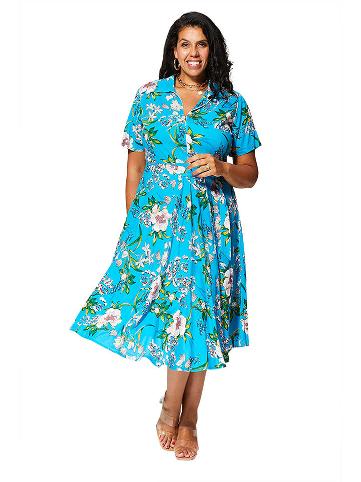 Aller Simplement Sukienka w kolorze turkusowym rozmiar: 46/48