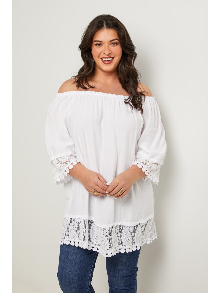 Curvy Lady Bluzka w kolorze białym rozmiar: 48/50