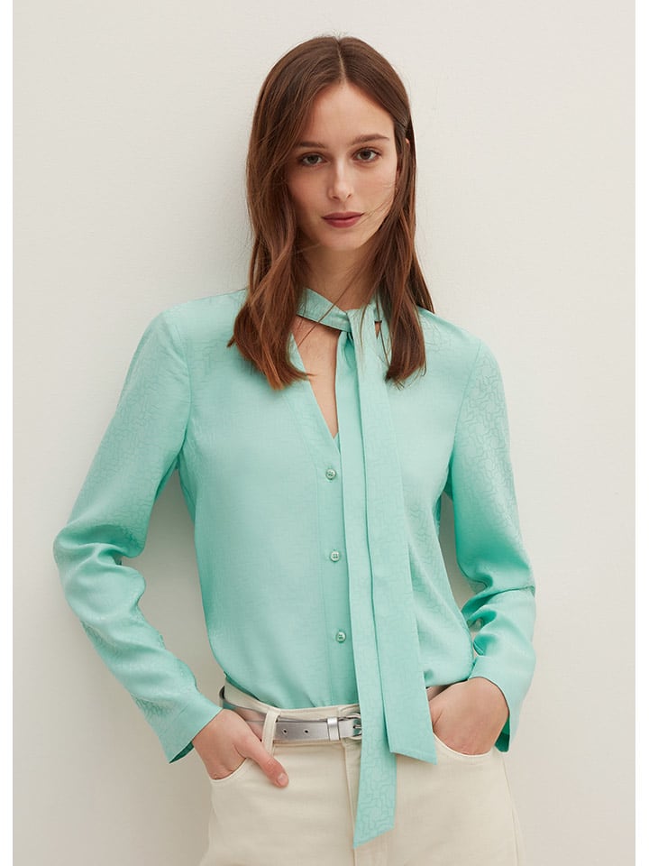 STEFANEL Bluzka w kolorze turkusowym rozmiar: 42