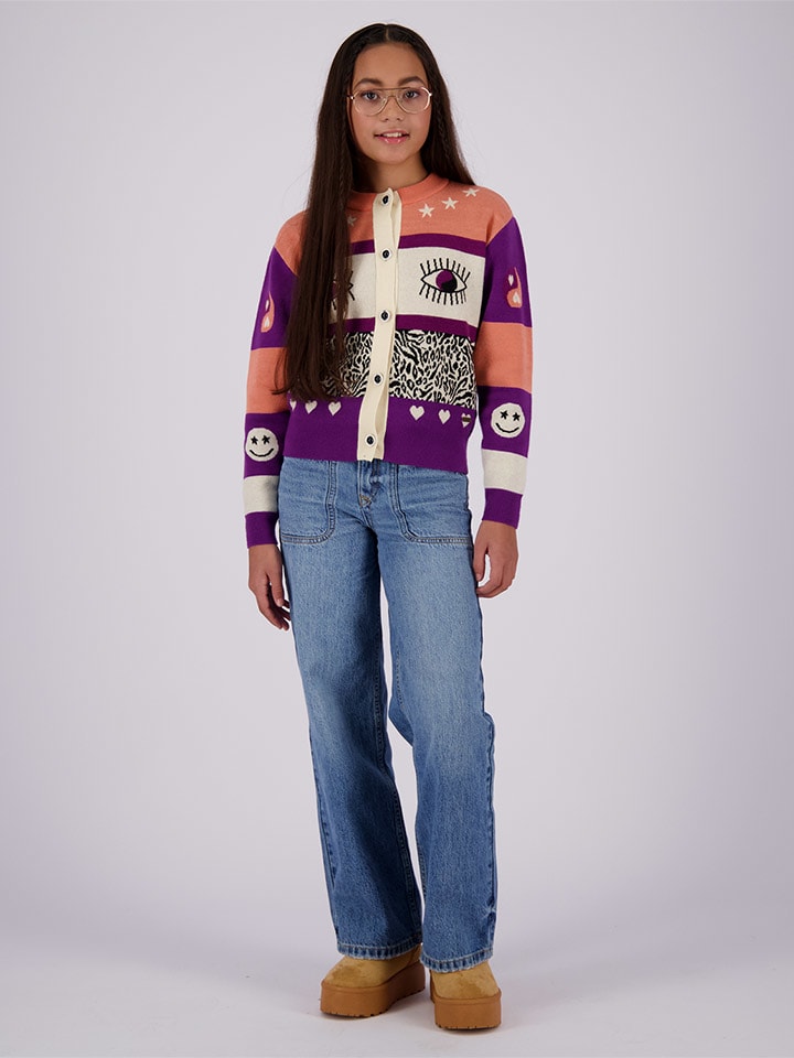 Vingino Dżinsy "Cassie" - Extra Wide fit - w kolorze niebieskim rozmiar: 128