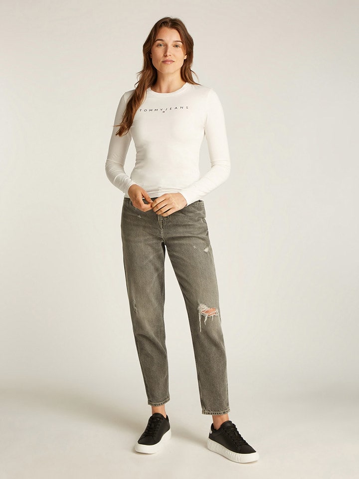 TOMMY JEANS Koszulka w kolorze kremowym rozmiar: S