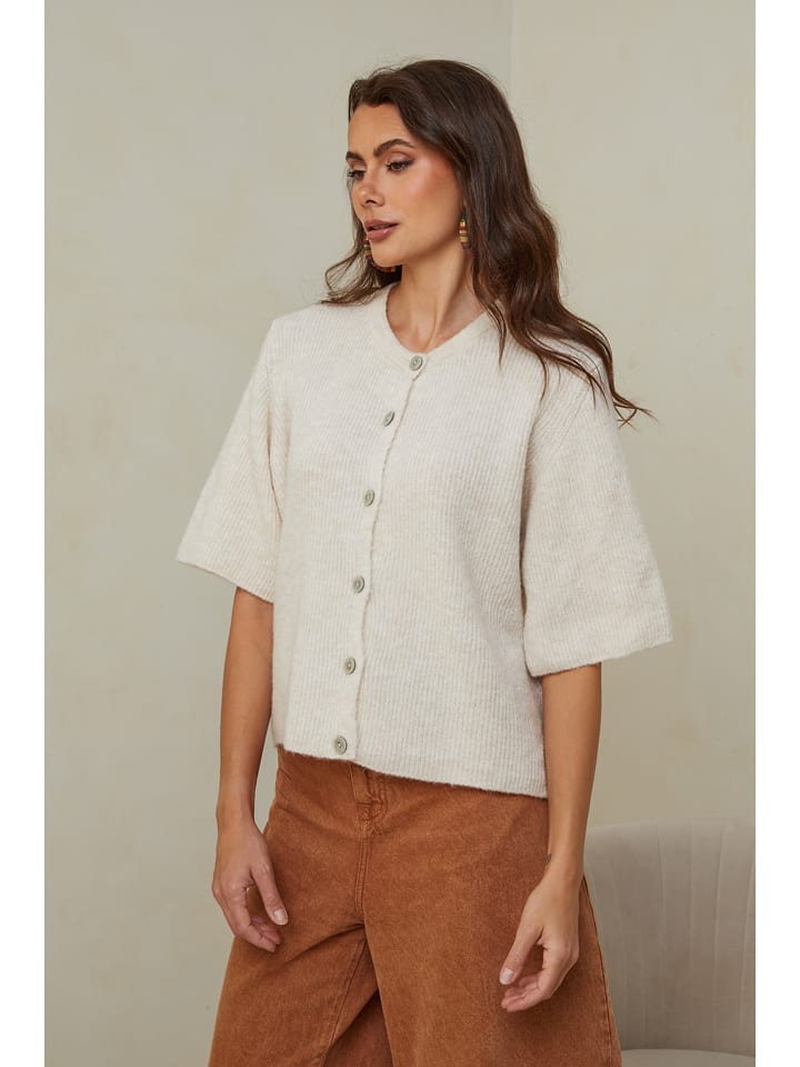Joséfine Kardigan "Elek" w kolorze kremowym rozmiar: M