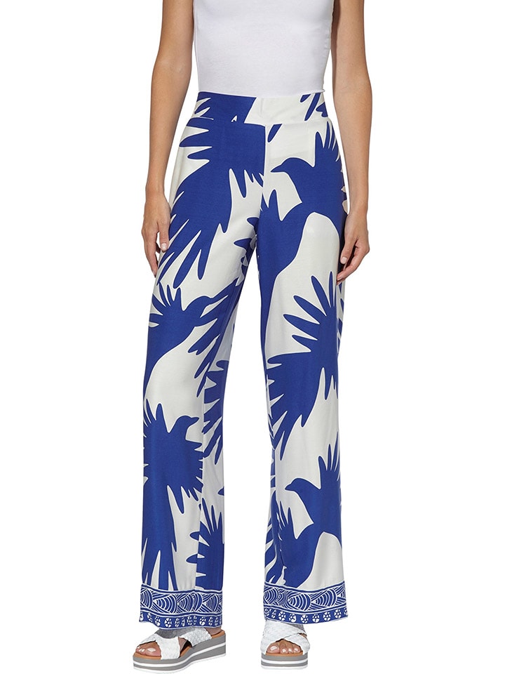 Heine Spodnie w kolorze biało-niebieskim rozmiar: W23