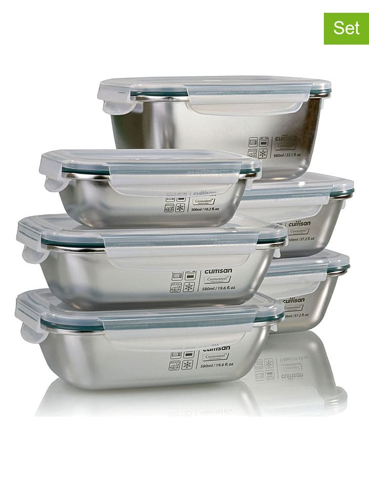 CUITISAN Pojemniki (6 szt.) "Simple" rozmiar: onesize