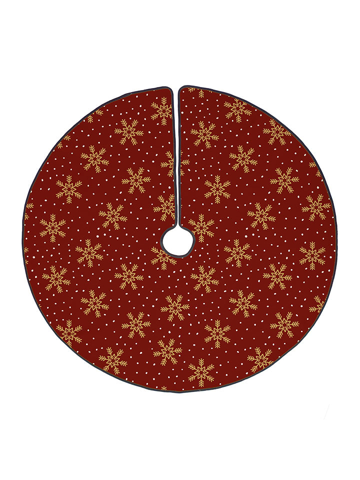 Butter Kings Spódnica choinkowa w kolorze złoto-czerwonym - Ø 130 cm rozmiar: onesize