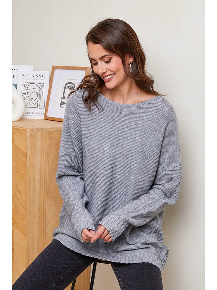 Soft Cashmere Sweter w kolorze szarym rozmiar: 38/40