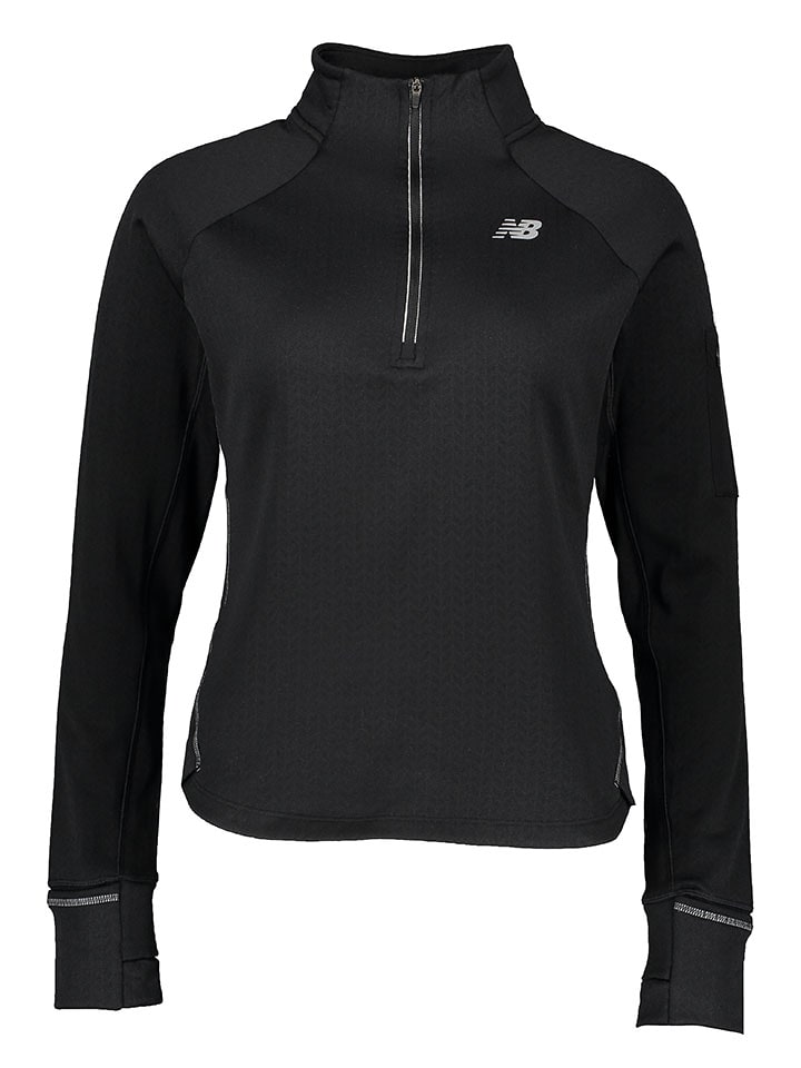 New Balance Bluza polarowa "Heat Grid" w kolorze czarnym rozmiar: S