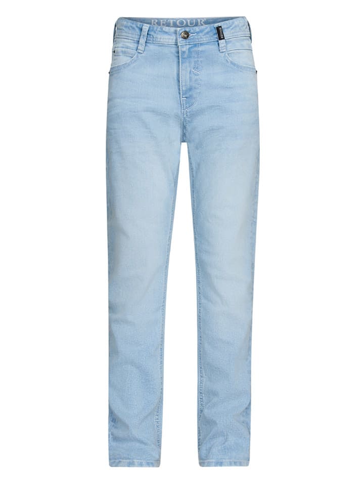 Retour Dżinsy "Aalt" - Straight fit - w kolorze błękitnym rozmiar: 134