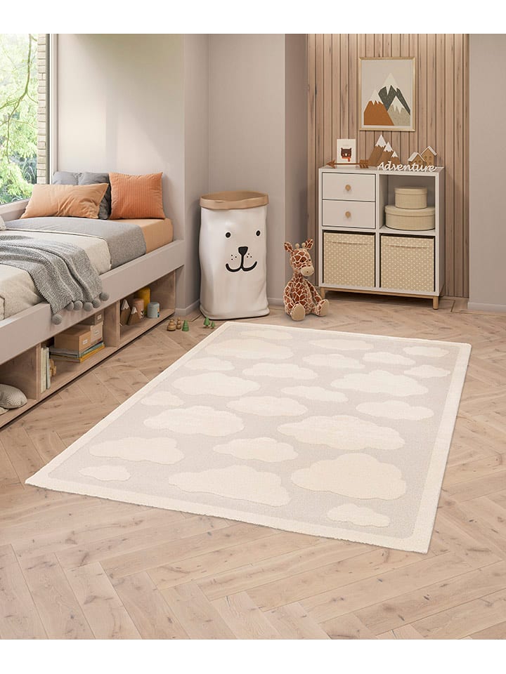 bobochic Dywan "Mapa" w kolorze beżowym rozmiar: 160x213 cm