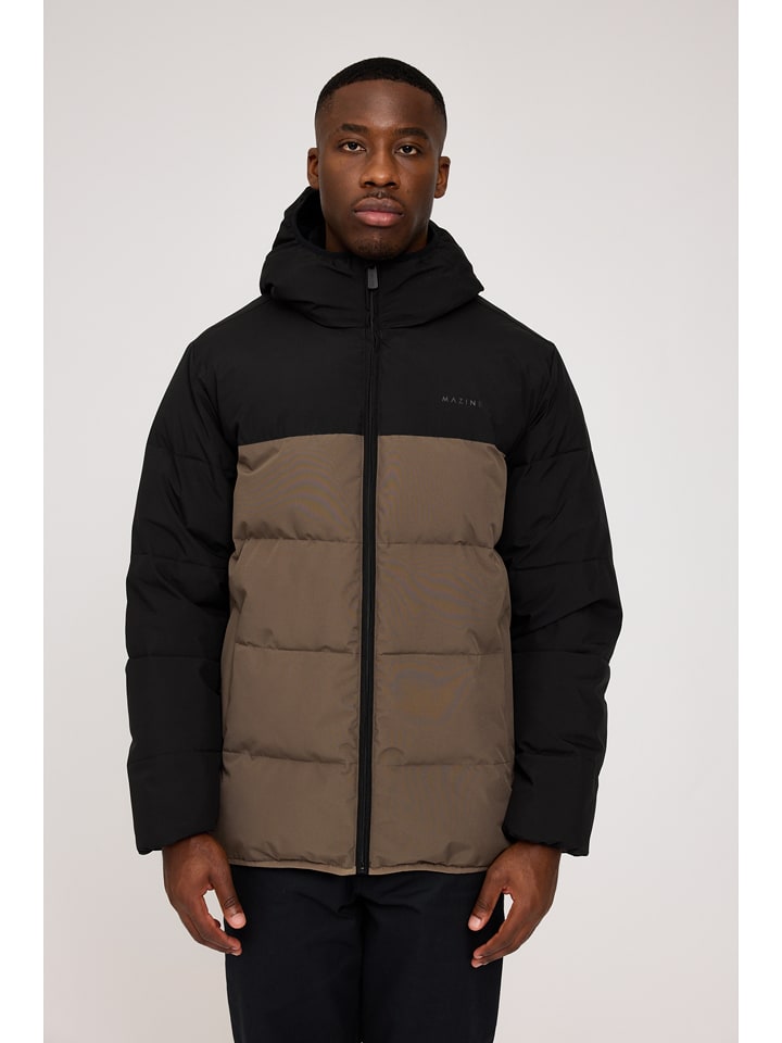 MAZINE Kurtka zimowa w kolorze jasnobrązowo-czarnym rozmiar: S