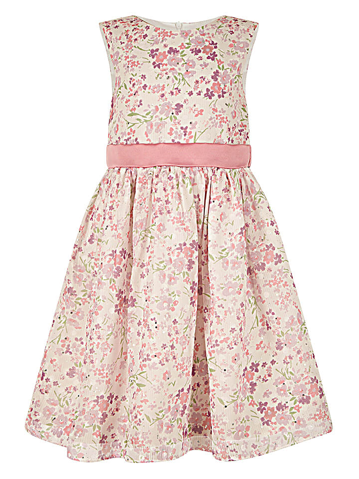 happy girls by Eisend Sukienka w kolorze szaroróżowym rozmiar: 98