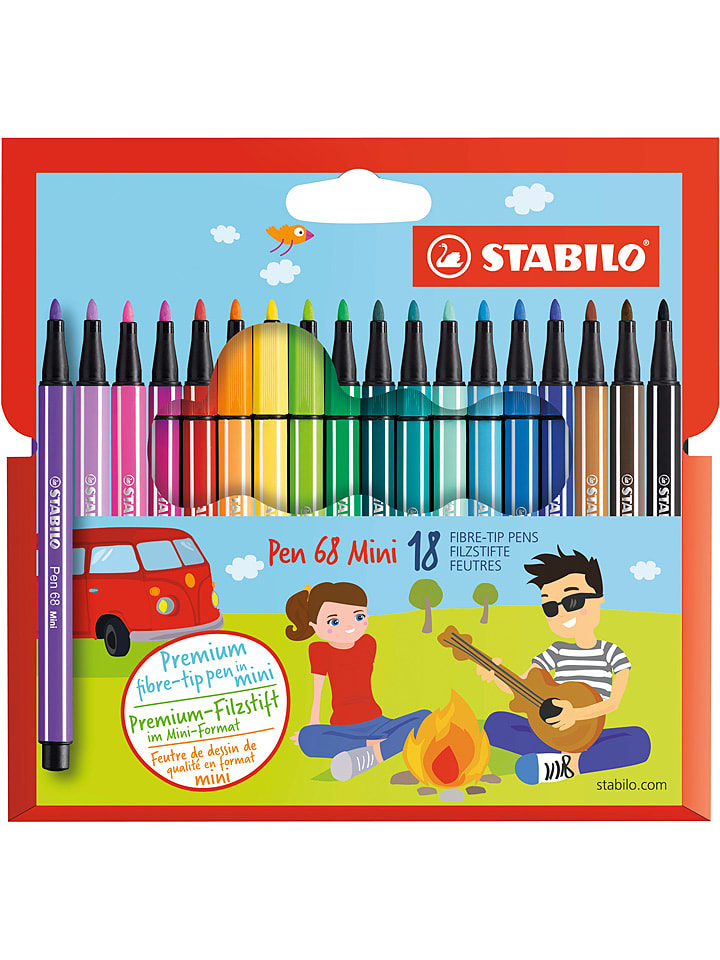 STABILO Mazaki (18 szt.) "STABILO Pen 68 Mini" rozmiar: onesize