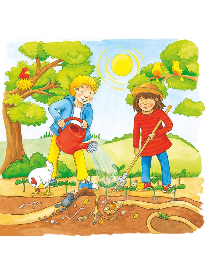 Goki 35-częściowe puzzle "Pole słoneczników" - 3+ rozmiar: onesize