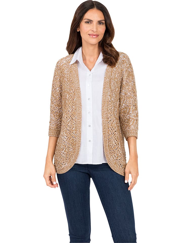 WITT WEIDEN Kardigan w kolorze jasnobrązowym rozmiar: 52