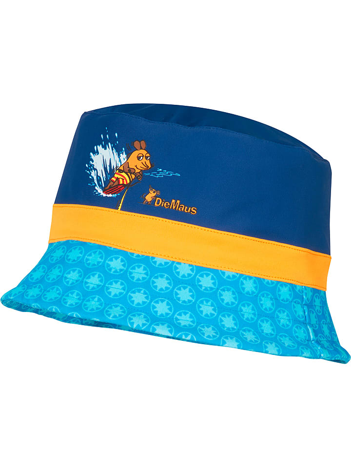 Playshoes Kapelusz przeciwsłoneczny w kolorze granatowo-turkusowym rozmiar: 55 cm