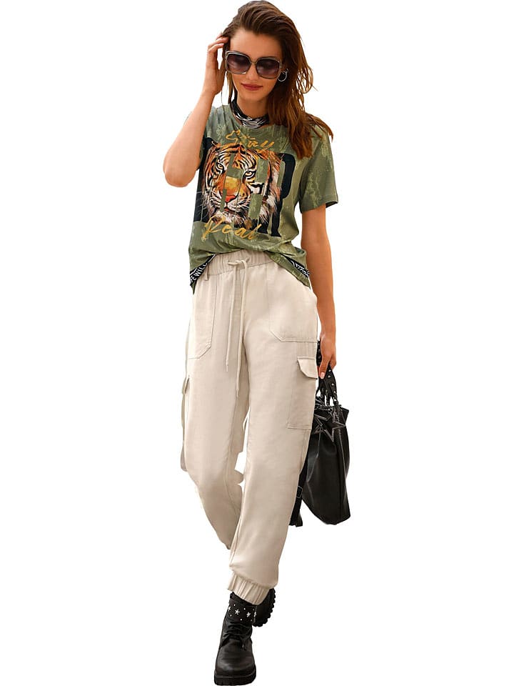 WITT WEIDEN Bojówki w kolorze kremowym rozmiar: 40