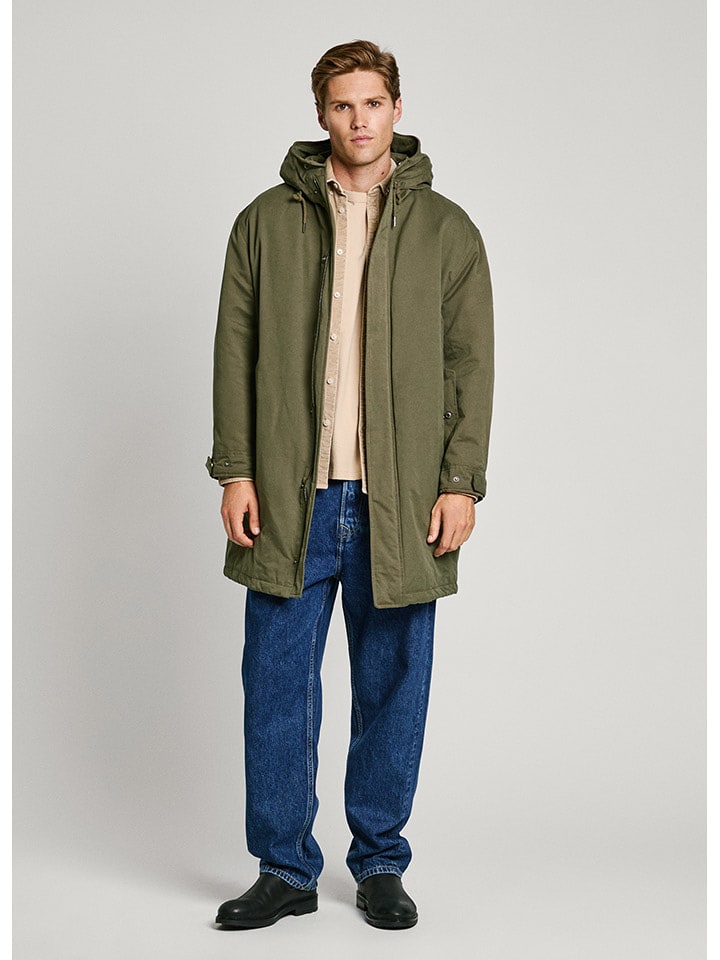 Pepe Jeans Parka "Thander" w kolorze khaki rozmiar: XS