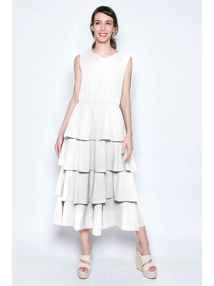 Tarifa Sukienka w kolorze białym rozmiar: M