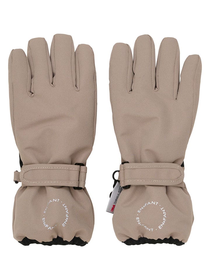 enfant Rękawiczki funkcyjne w kolorze czarno-beżowym rozmiar: 140-152