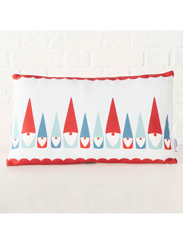 Boltze Poduszka "Remsy" w kolorze biało-czerwono-miętowym - 50 x 30 cm rozmiar: onesize