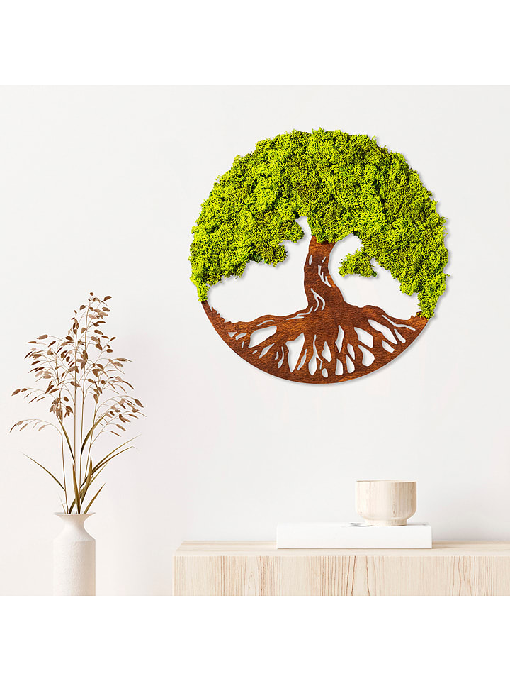 ABERTO DESIGN Dekoracja ścienna "Tree of Life 3" - Ø 44 cm rozmiar: onesize