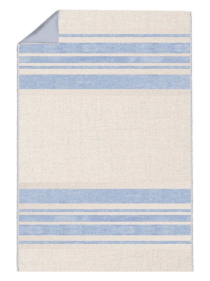 ppd Koc piknikowy "Stripes" w kolorze błękitno-kremowym - 200 x 140 cm rozmiar: onesize