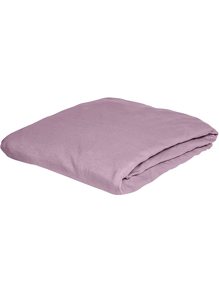 Bierbaum Prześcieradło flanelowe w kolorze fioletowym na gumce rozmiar: 150x200 cm
