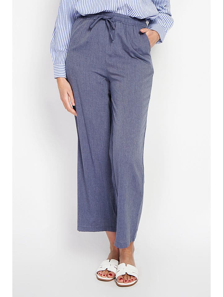 Le Jardin du Lin Spodnie w kolorze niebieskim rozmiar: 38