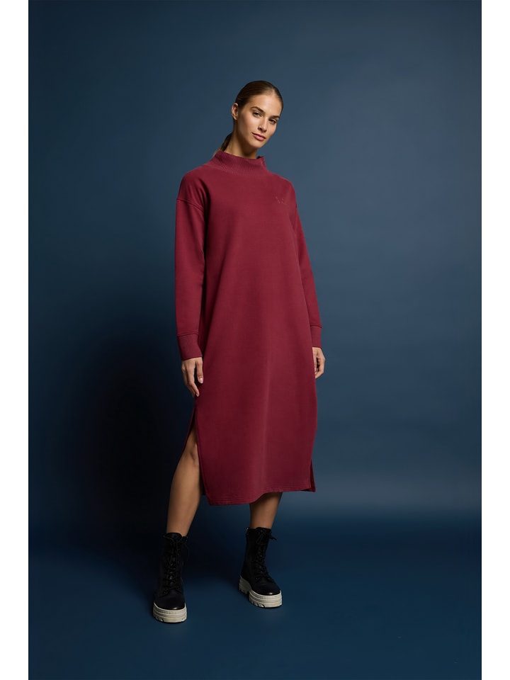 ELBSAND Sukienka dresowa "Roomi" w kolorze czerwonym rozmiar: M