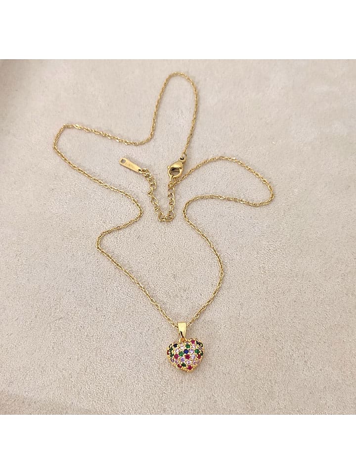 Nakkash Pozłacany naszyjnik z zawieszką - dł. 42 cm rozmiar: onesize