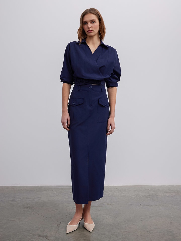 BGN Spódnica w kolorze granatowym rozmiar: 36