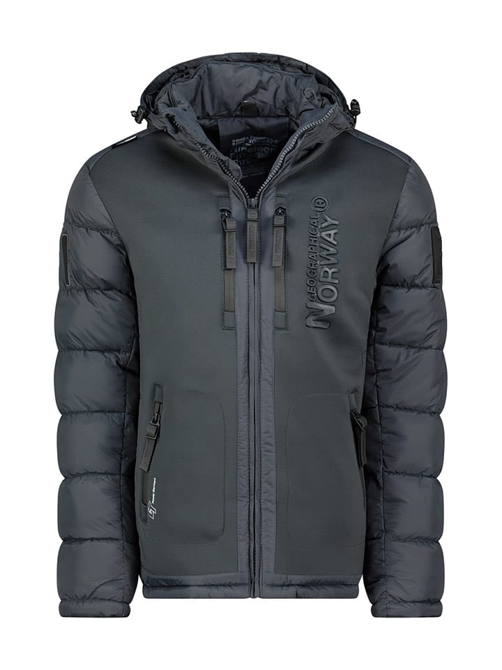 Geographical Norway Kurtka zimowa "Beachwood" w kolorze ciemnoszarym rozmiar: XXL