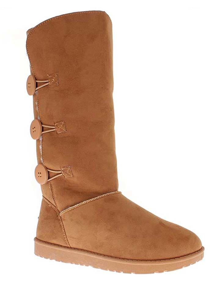 ISLAND BOOT Kozaki zimowe "Flora" w kolorze jasnobrązowym rozmiar: 37