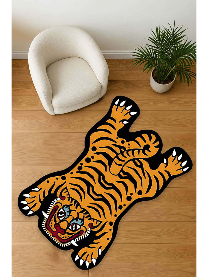 Conceptum Hypnose Dywan bawełniany "193" w kolorze pomarańczowym rozmiar: 100x150 cm