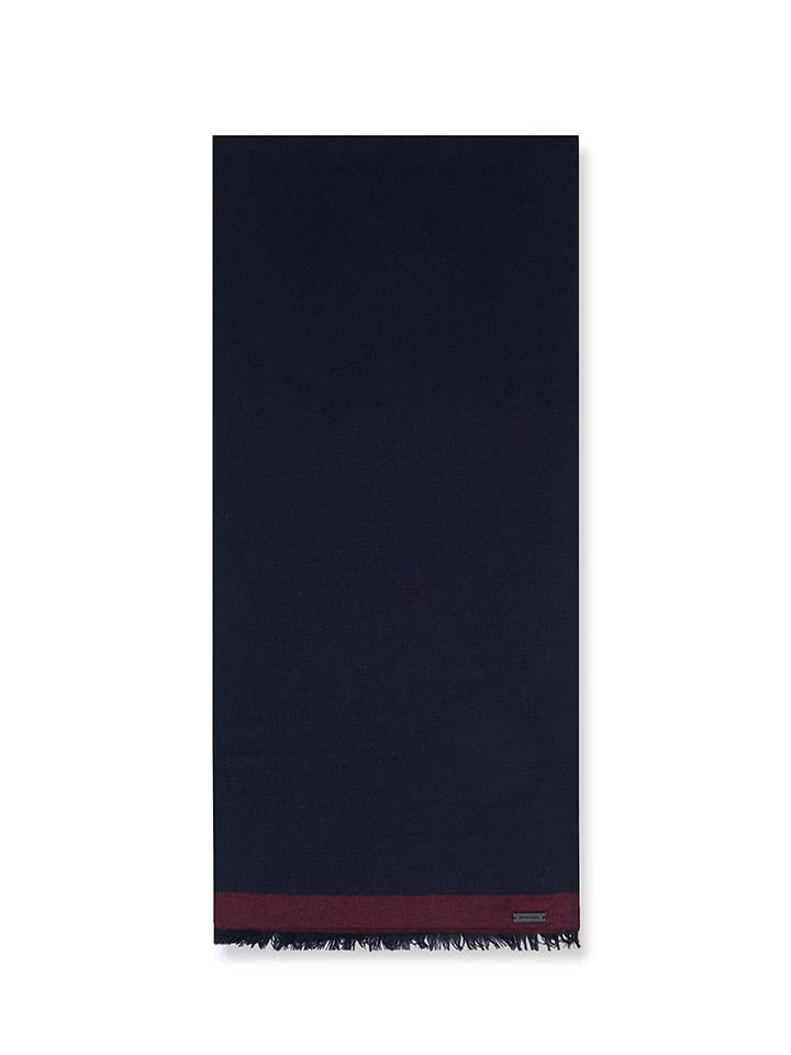 Pierre Cardin Szal w kolorze granatowo-czerwonym - 180 x 38 cm rozmiar: onesize